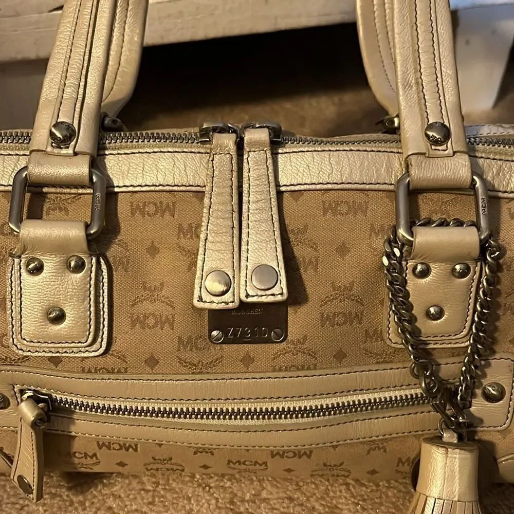MCM MUNCHEN FABRIC SATCHEL - Picture 7 of 14